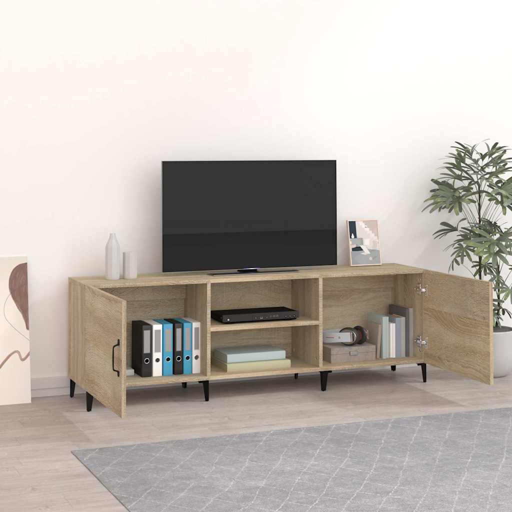TV Cabinet 150x30x50 cm Engineered Wood Sonoma Oak