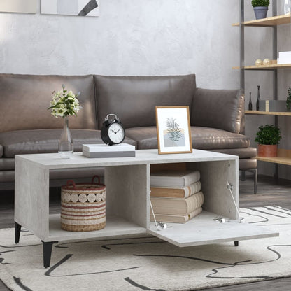 vidaXL Coffee Table Concrete Grey 90x50x40 cm Engineered Wood