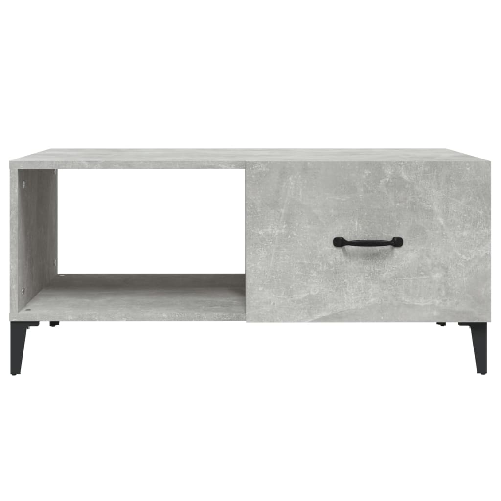 vidaXL Coffee Table Concrete Grey 90x50x40 cm Engineered Wood