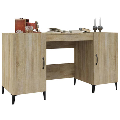 vidaXL Desk Sonoma Oak 140x50x75 cm Engineered Wood