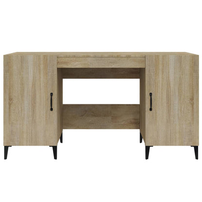 vidaXL Desk Sonoma Oak 140x50x75 cm Engineered Wood