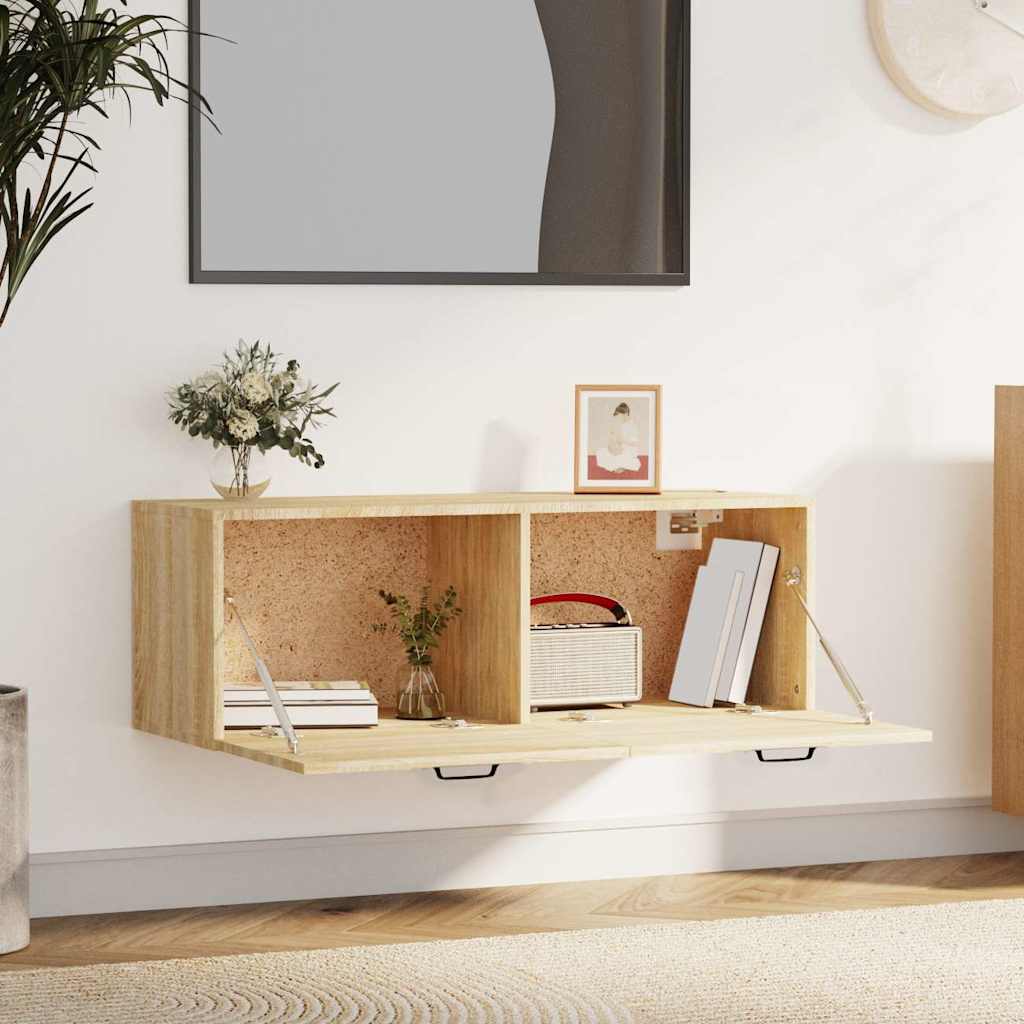 Wall Cabinet 100x36,5x35 cm Engineered Wood Sonoma oak