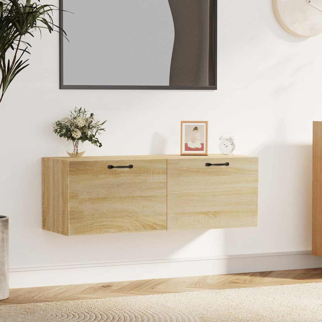 Wall Cabinet 100x36,5x35 cm Engineered Wood Sonoma oak