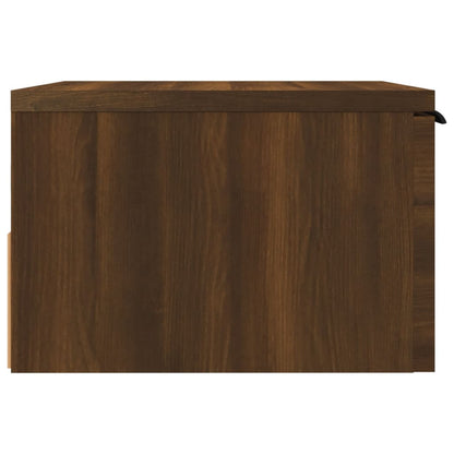 vidaXL Wall-mounted Bedside Cabinets 2 pcs Brown Oak 34x30x20 cm