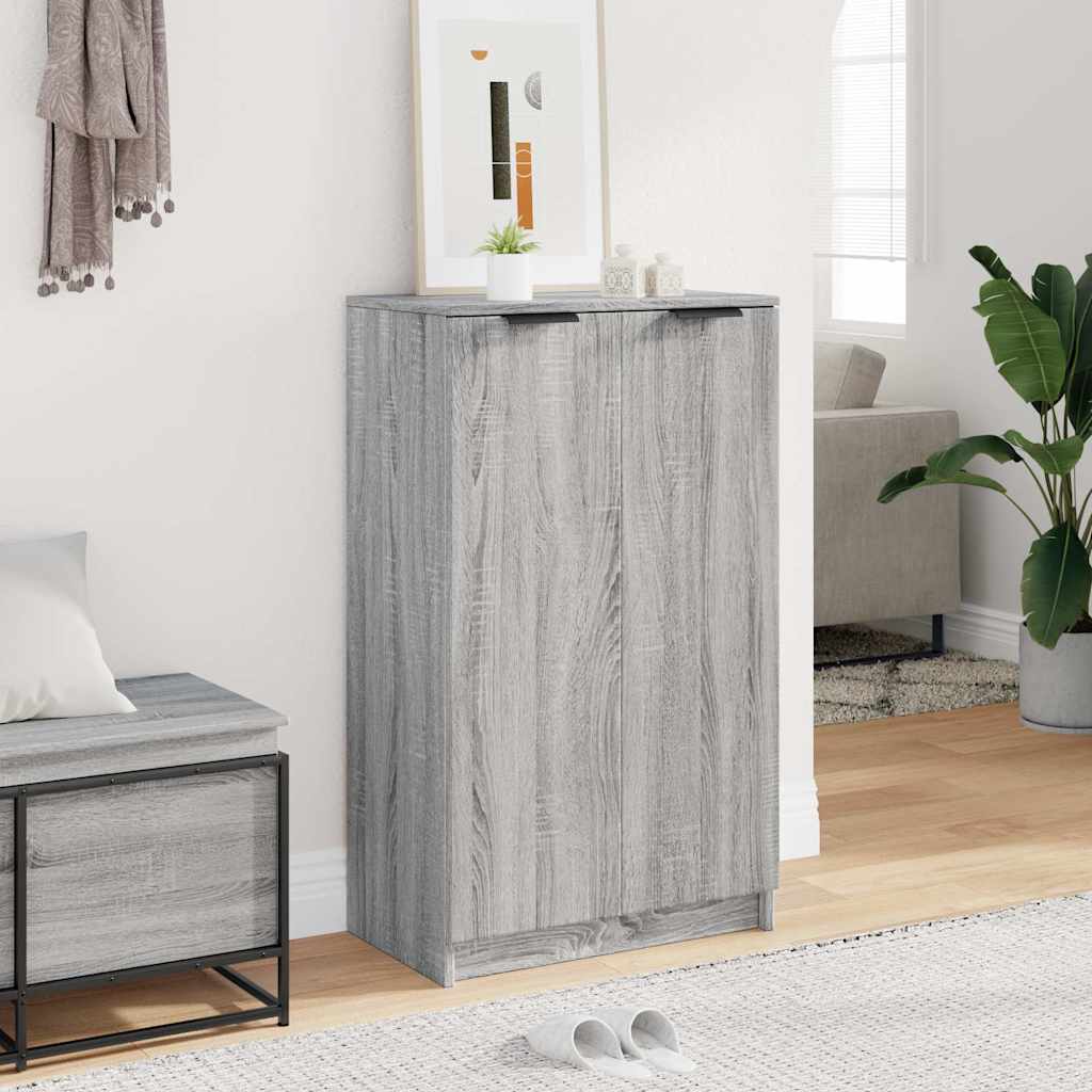Shoe Cabinet 59x35x100,5 cm Engineered Wood Grey sonoma
