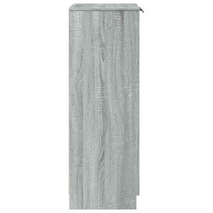 Shoe Cabinet 59x35x100,5 cm Engineered Wood Grey sonoma