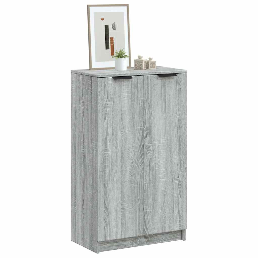 Shoe Cabinet 59x35x100,5 cm Engineered Wood Grey sonoma