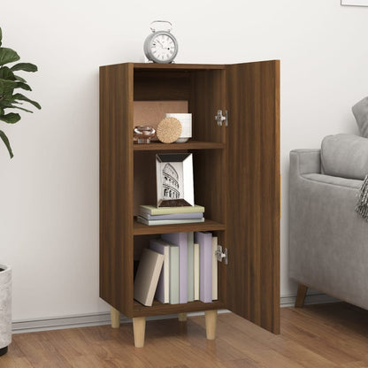 vidaXL Sideboard Brown Oak 34.5x34x90 cm Engineered Wood