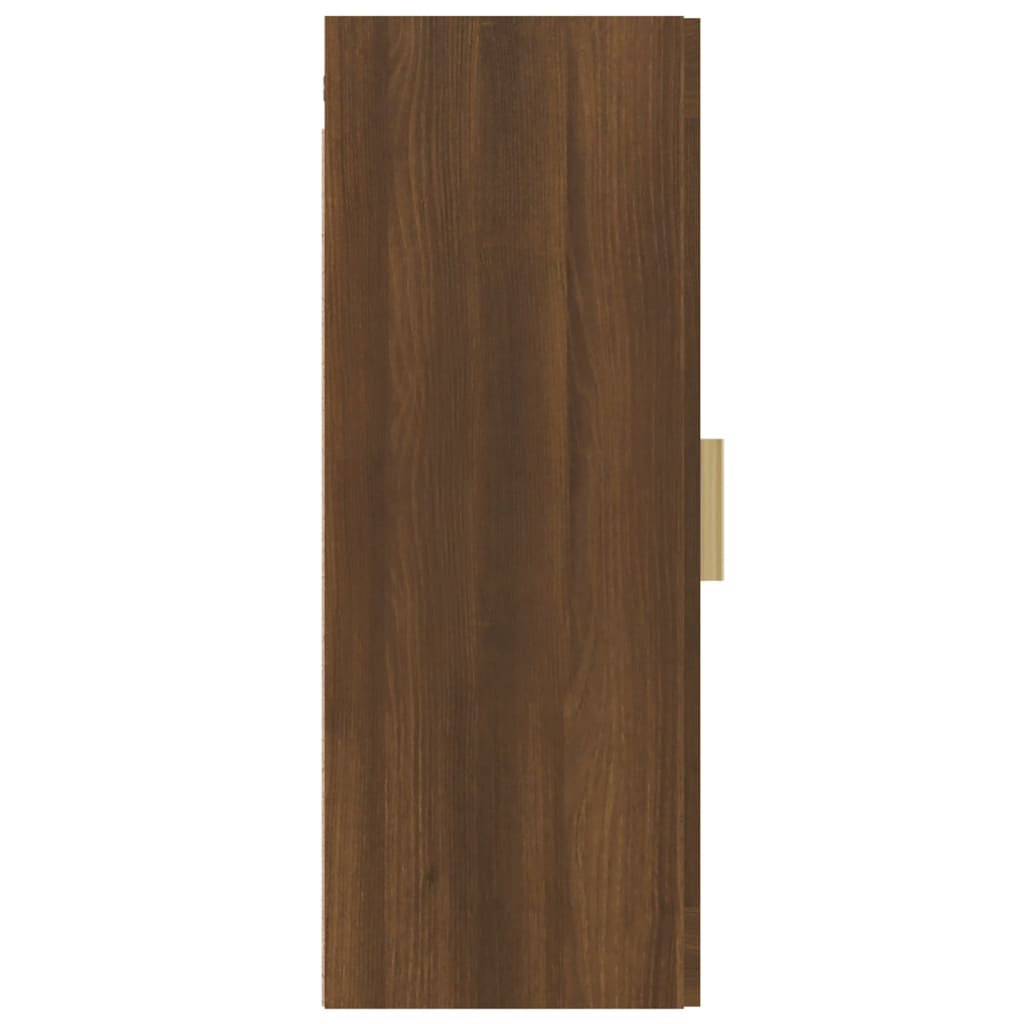 vidaXL Hanging Wall Cabinet Brown Oak 34.5x34x90 cm