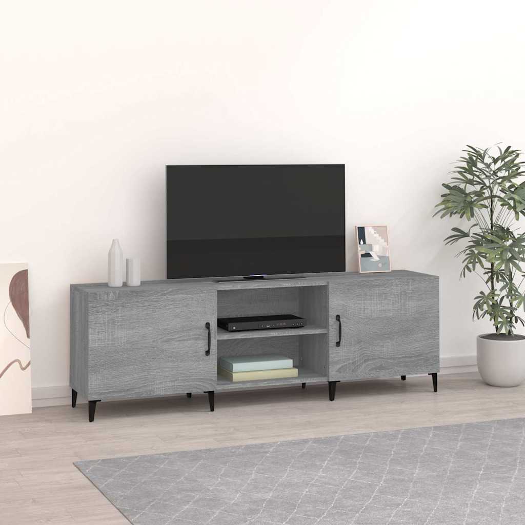 TV Cabinet 150x30x50 cm Engineered Wood Grey Sonoma