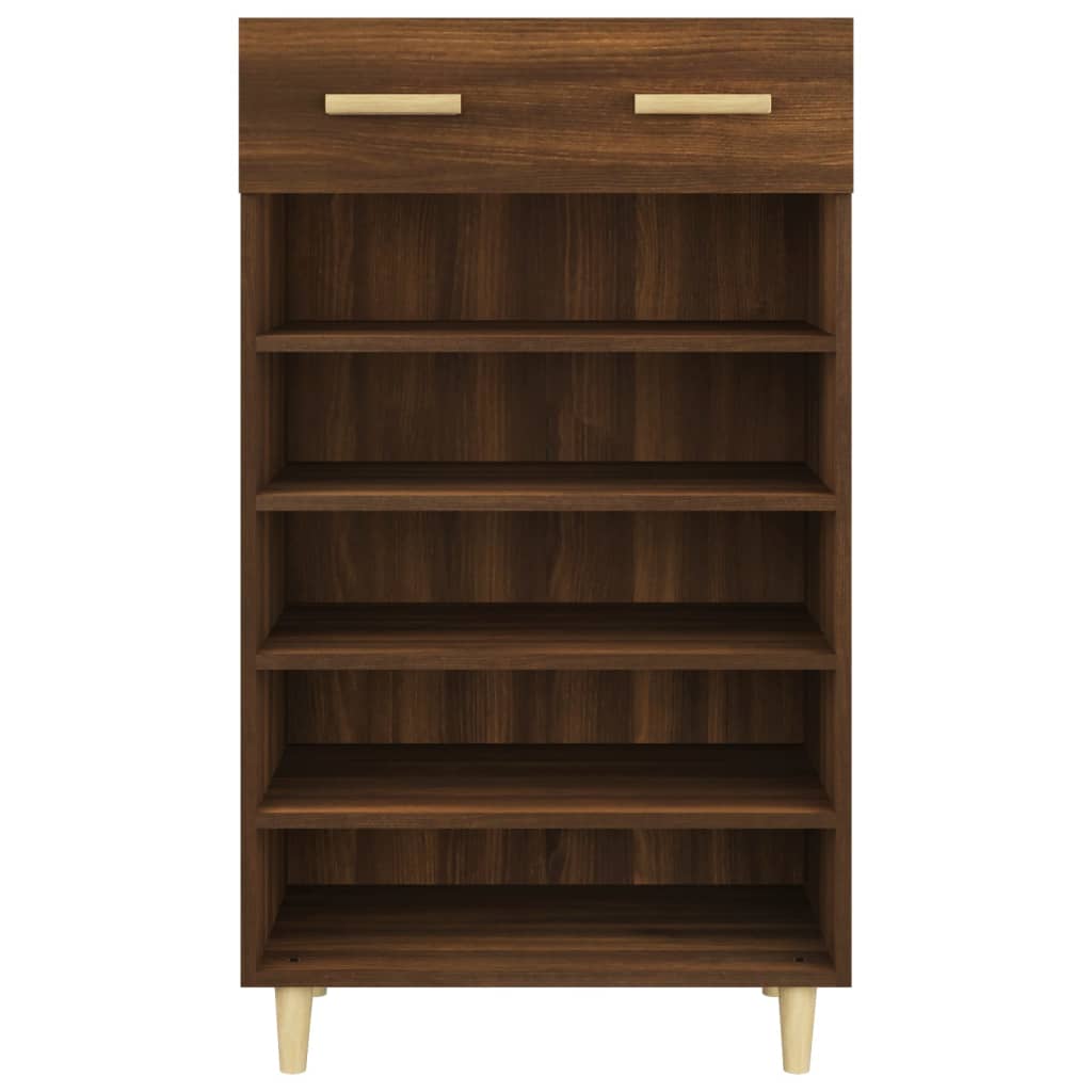 vidaXL Shoe Cabinet Brown Oak 60x35x105 cm Engineered Wood