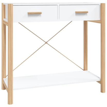 vidaXL Console Table White 82x38x75 cm Engineered Wood