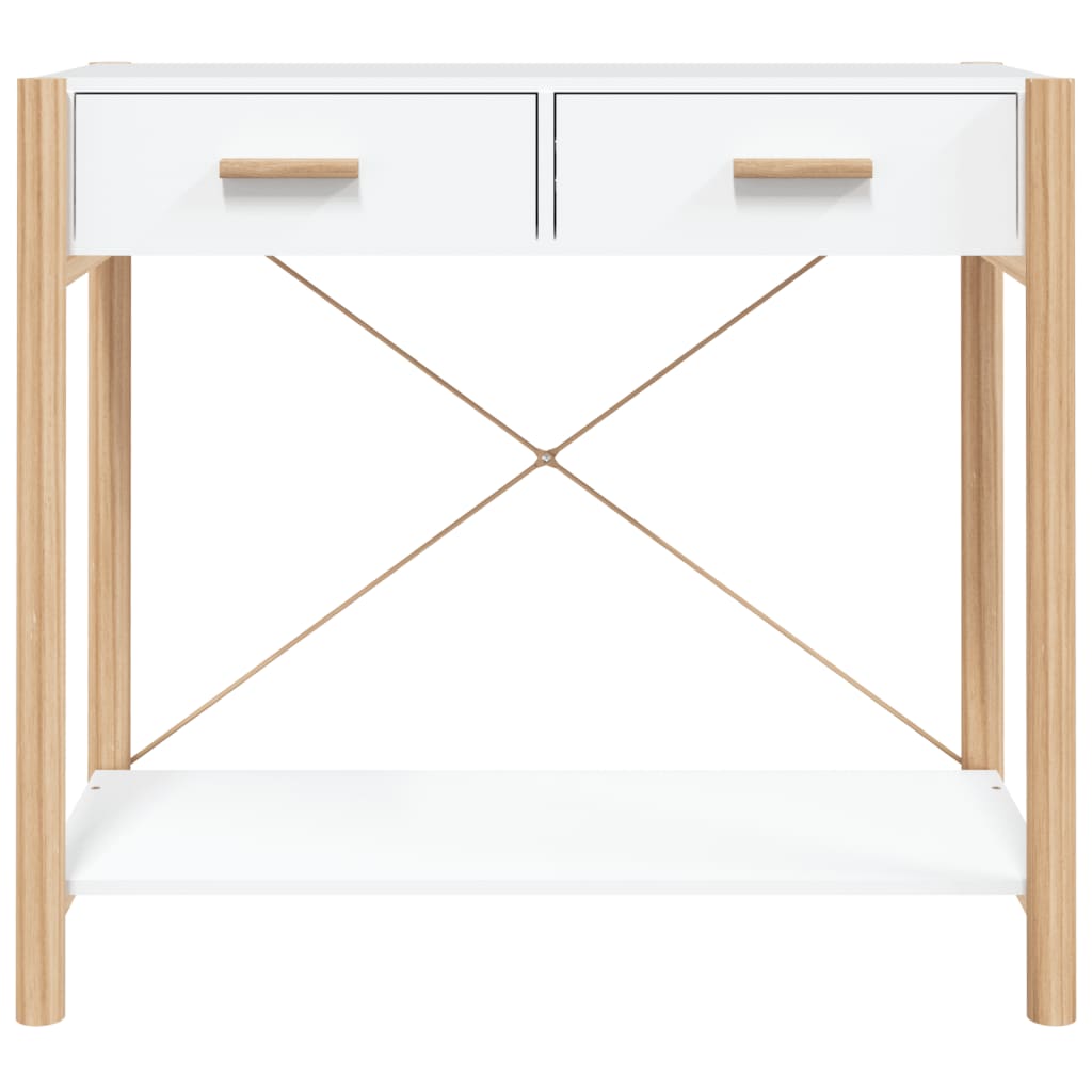 vidaXL Console Table White 82x38x75 cm Engineered Wood