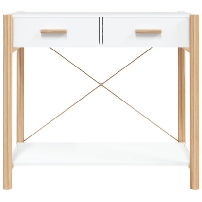 vidaXL Console Table White 82x38x75 cm Engineered Wood