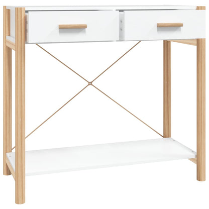 vidaXL Console Table White 82x38x75 cm Engineered Wood