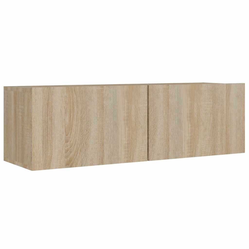 TV Cabinet Set Engineered Wood 8 pcs Width 100 cm Sonoma oak