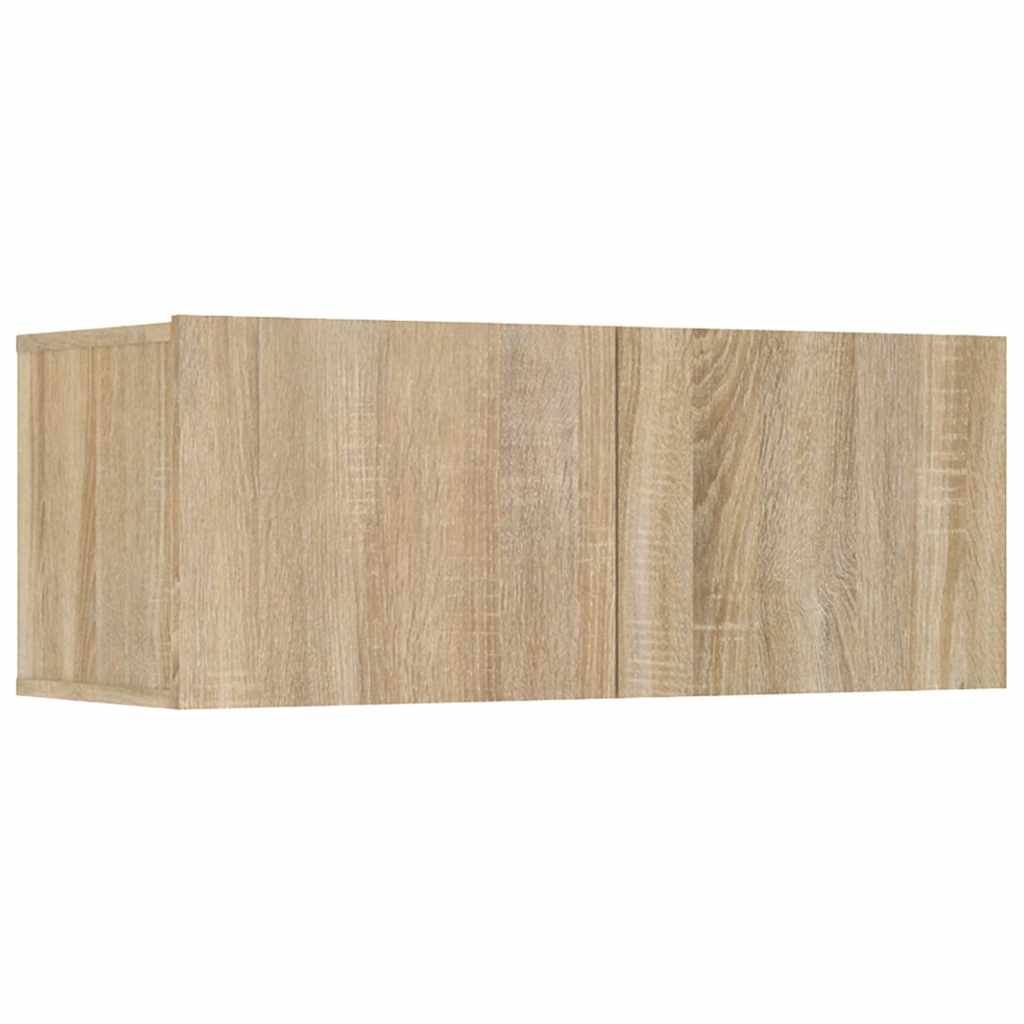 TV Cabinet Set Engineered Wood 6 pcs 80 cm