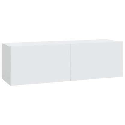 vidaXL 8 Piece TV Cabinet Set White Engineered Wood 4