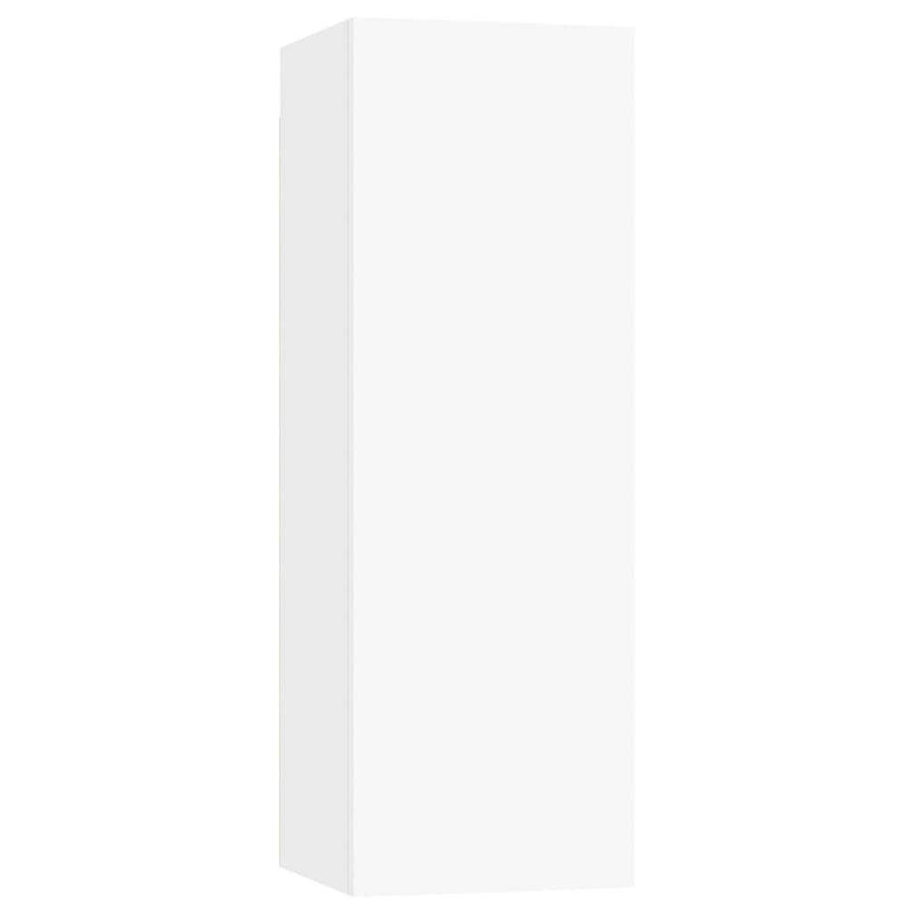 vidaXL 8 Piece TV Cabinet Set White Engineered Wood 6
