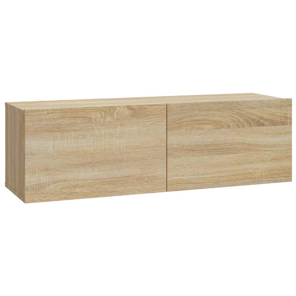 vidaXL 8 Piece TV Cabinet Set Sonoma Oak Engineered Wood 4