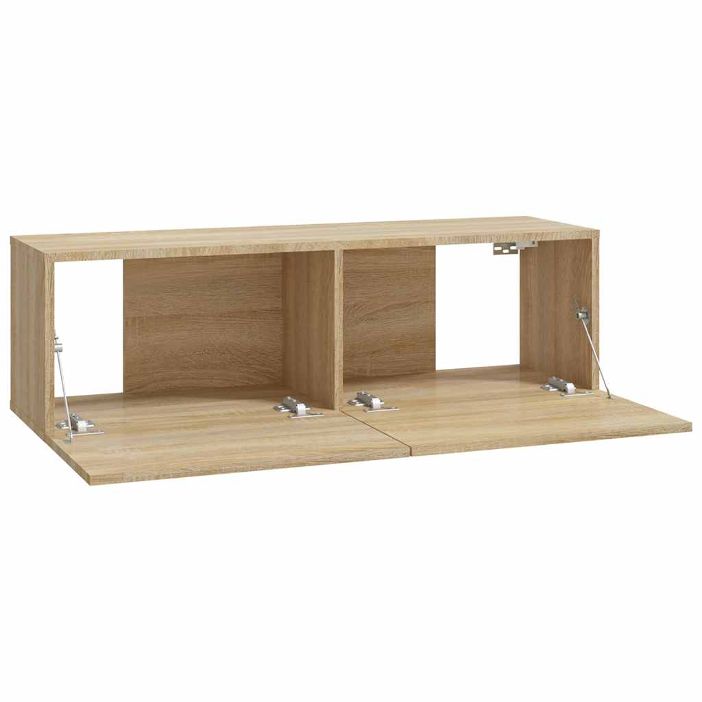 vidaXL 8 Piece TV Cabinet Set Sonoma Oak Engineered Wood 5