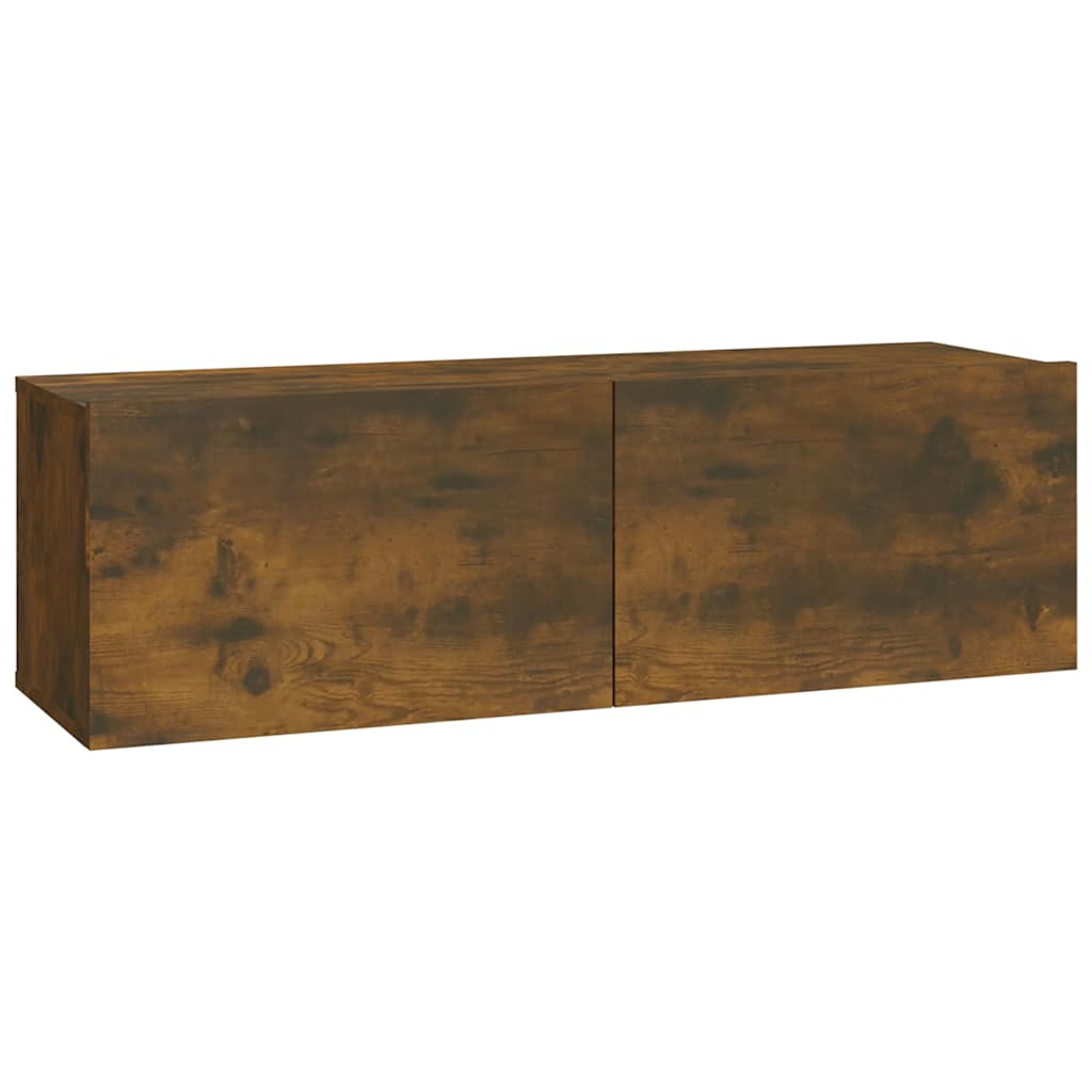 vidaXL 8 Piece TV Cabinet Set Smoked Oak Engineered Wood 4