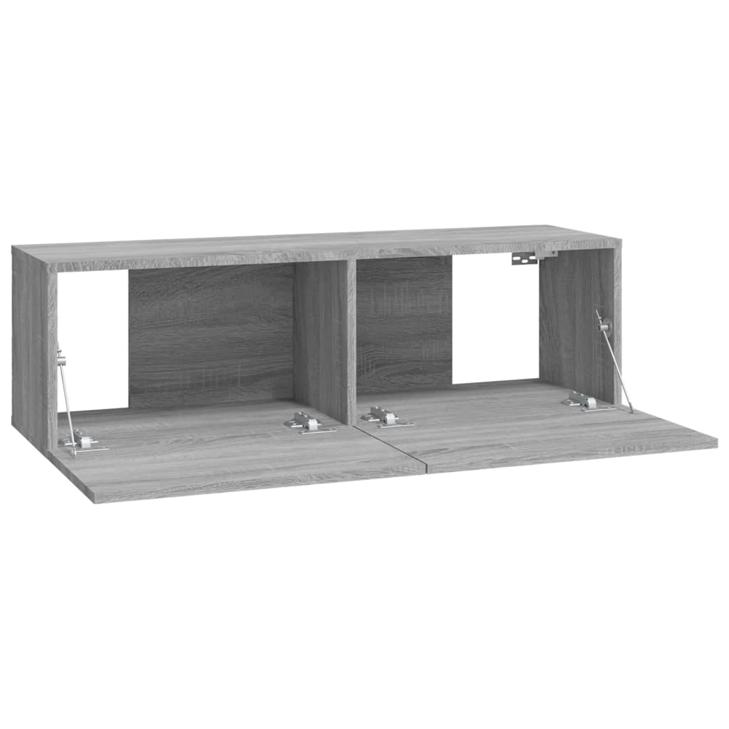 vidaXL 8 Piece TV Cabinet Set Grey Sonoma Engineered Wood 5