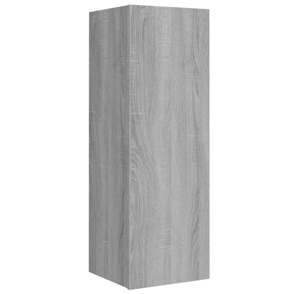 vidaXL 8 Piece TV Cabinet Set Grey Sonoma Engineered Wood 6