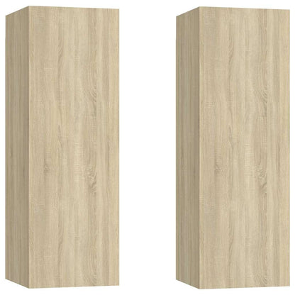 6 Piece TV Cabinet Set Engineered Wood Sonoma oak 100 cm