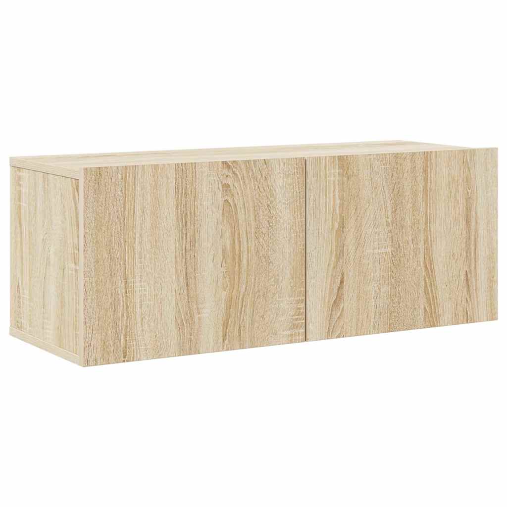 7 Piece TV Cabinet Set Engineered Wood Width 60 cm Sonoma oak