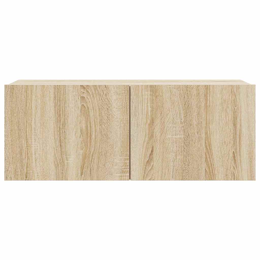 7 Piece TV Cabinet Set Engineered Wood Width 60 cm Sonoma oak