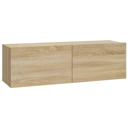 vidaXL 7 Piece TV Cabinet Set Sonoma Oak Engineered Wood 6