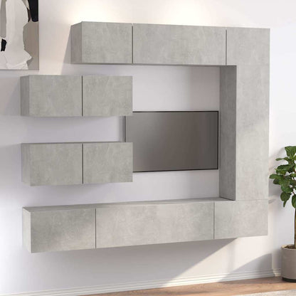 vidaXL 7 Piece TV Cabinet Set Engineered Wood Width 100 cm