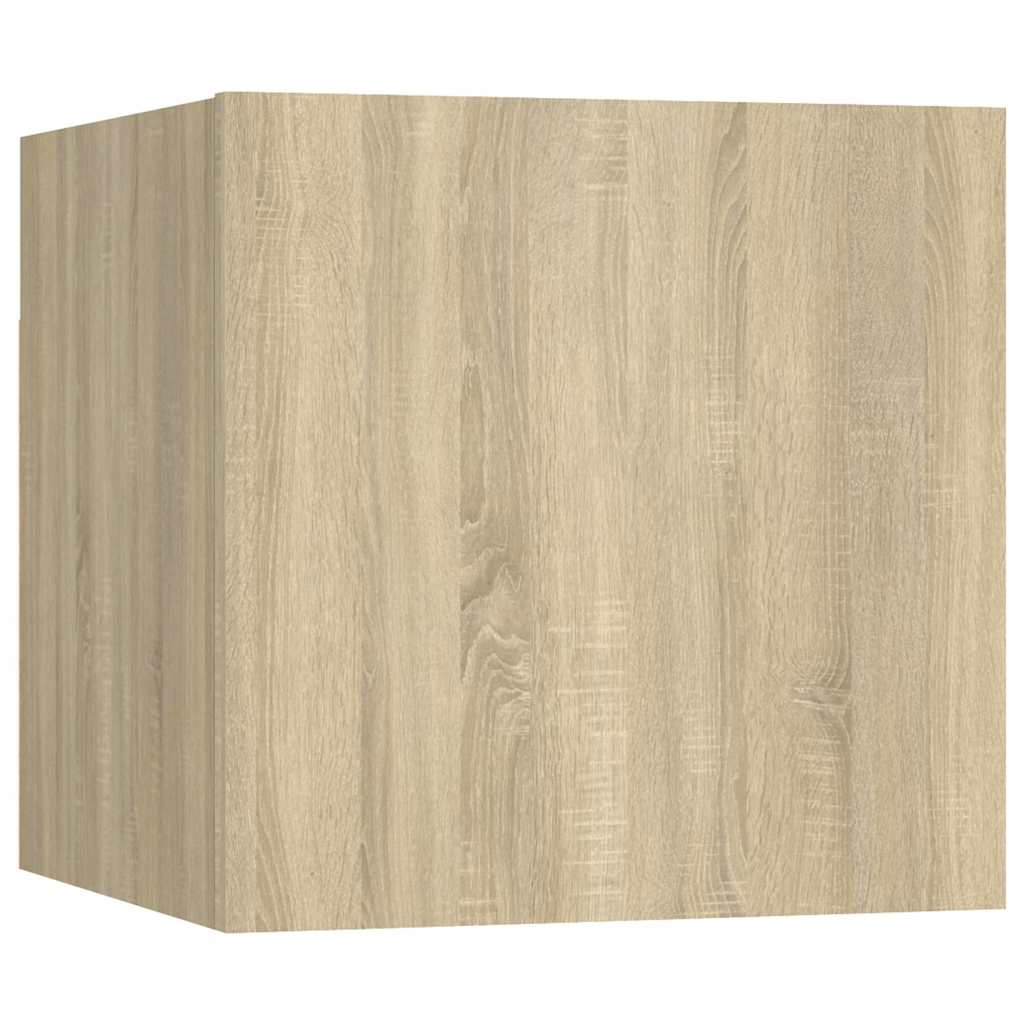 vidaXL Wall-mounted TV Cabinet Sonoma Oak Engineered Wood 5