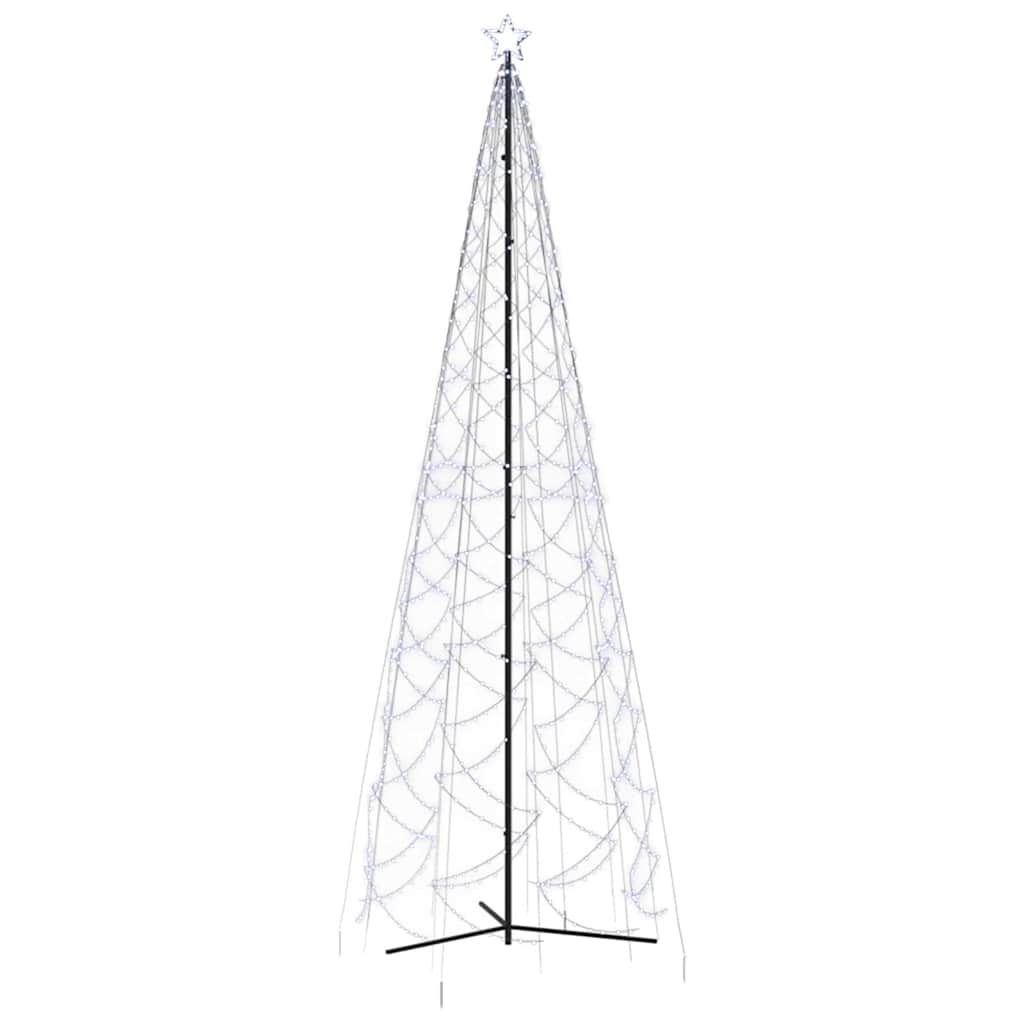 Christmas Cone Tree 3000 LEDs 230x800 cm Cold white 500 cm 160 cm