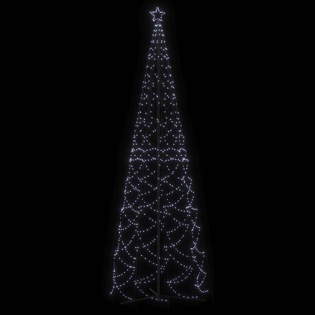 Christmas Cone Tree 3000 LEDs 230x800 cm Cold white 500 cm 160 cm