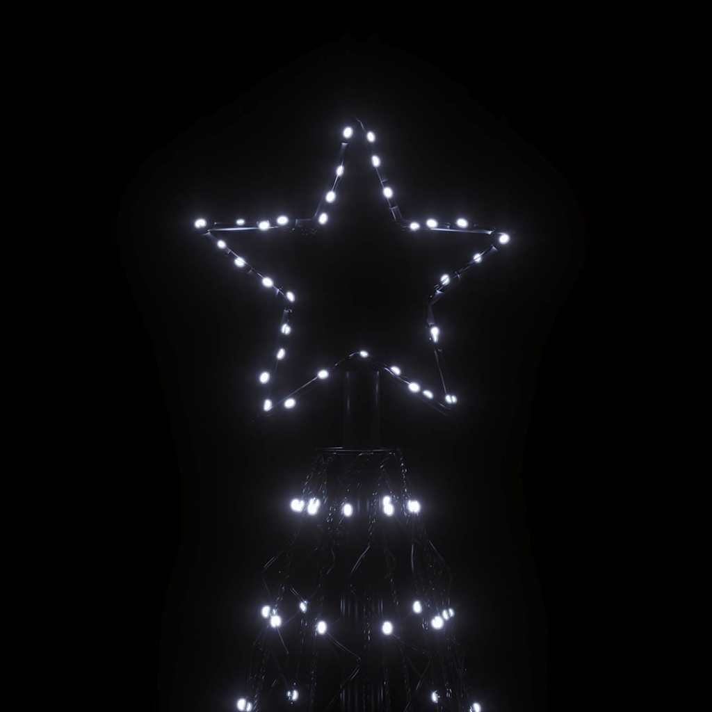Christmas Cone Tree 3000 LEDs 230x800 cm Cold white 500 cm 160 cm