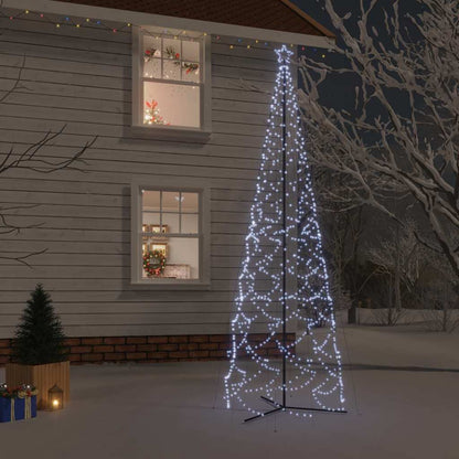 Christmas Cone Tree 3000 LEDs 230x800 cm Cold white 500 cm 160 cm