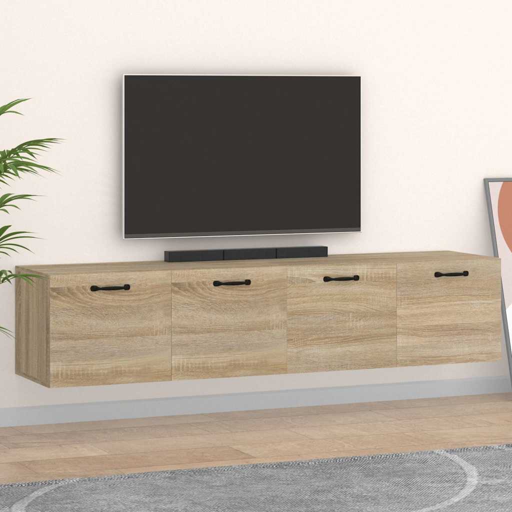Wall Cabinets 2 pcs 60x36.5x35 cm Engineered Wood Sonoma oak 60 cm