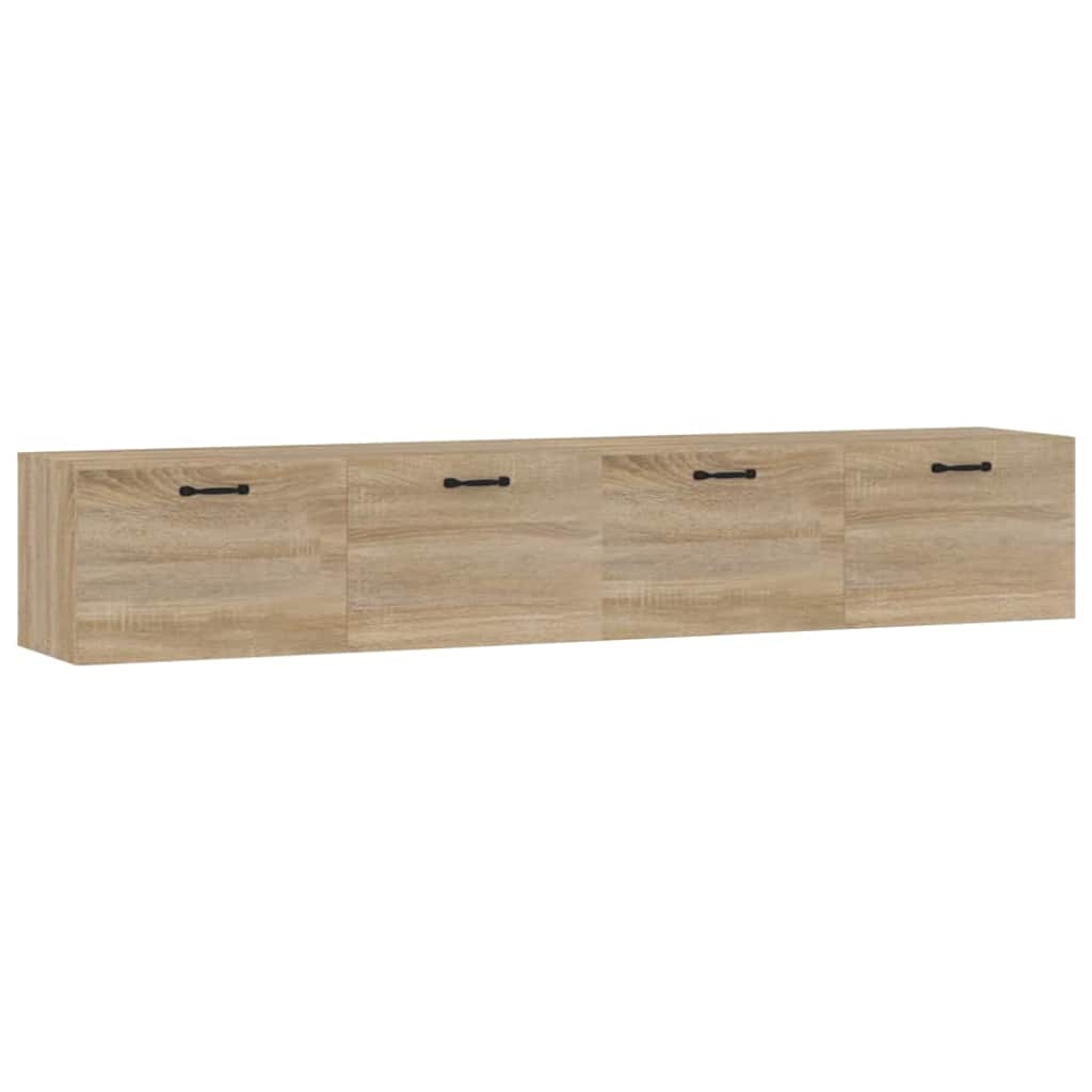 Wall Cabinets 2 pcs 60x36.5x35 cm Engineered Wood Sonoma oak 100 cm