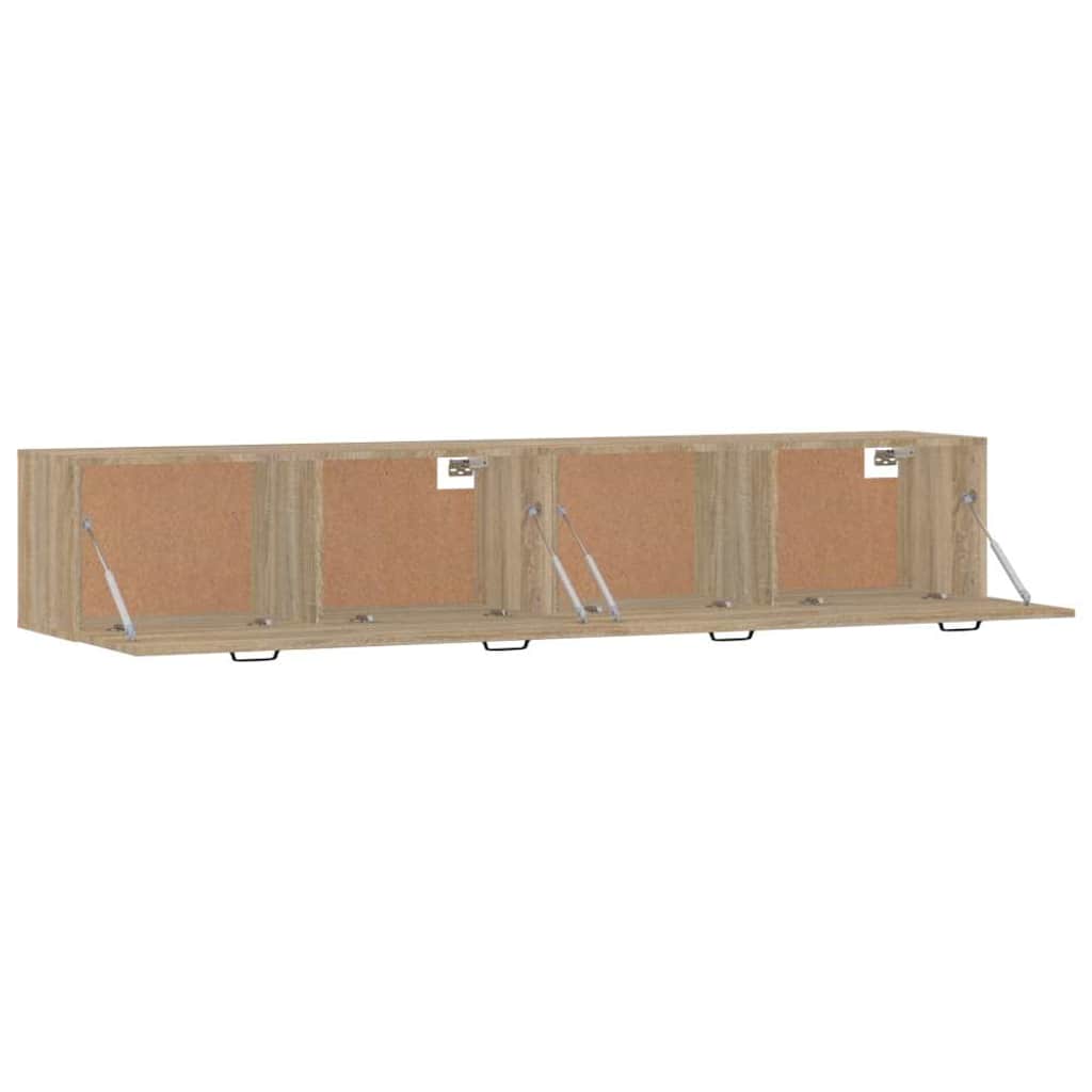 Wall Cabinets 2 pcs 60x36.5x35 cm Engineered Wood Sonoma oak 100 cm