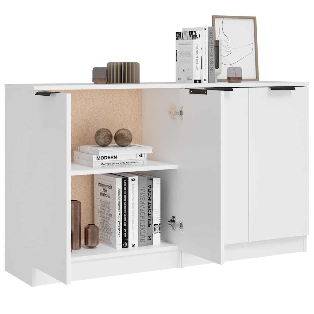 Sideboards 2 pcs 60x30x70 cm Engineered Wood White