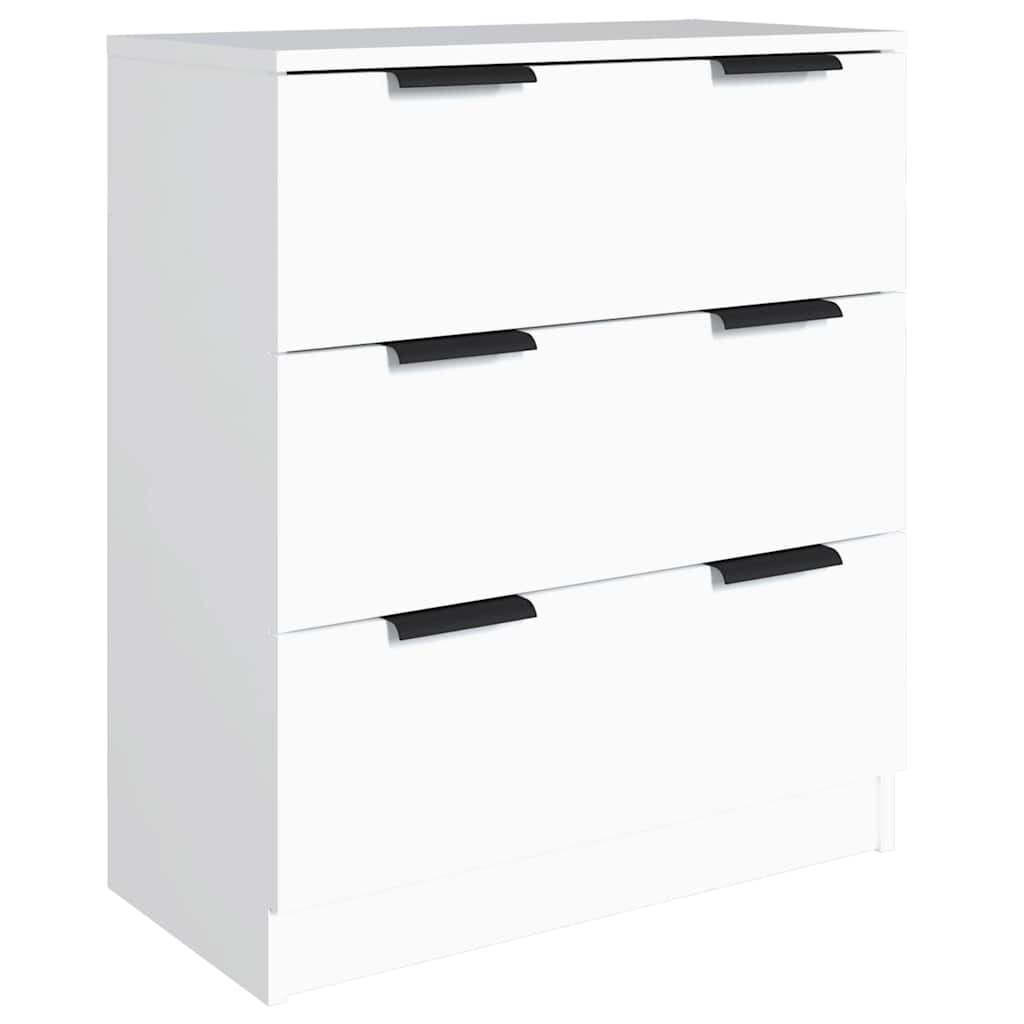 3 Piece Sideboards Engineered Wood White