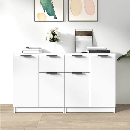 Sideboards 2 pcs 60x30x70 cm Engineered Wood White