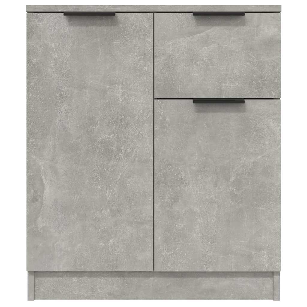 Sideboards 2 pcs 60x30x70 cm Engineered Wood Concrete grey