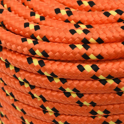 Boat Rope Polypropylene Length 100 m Orange 14 mm