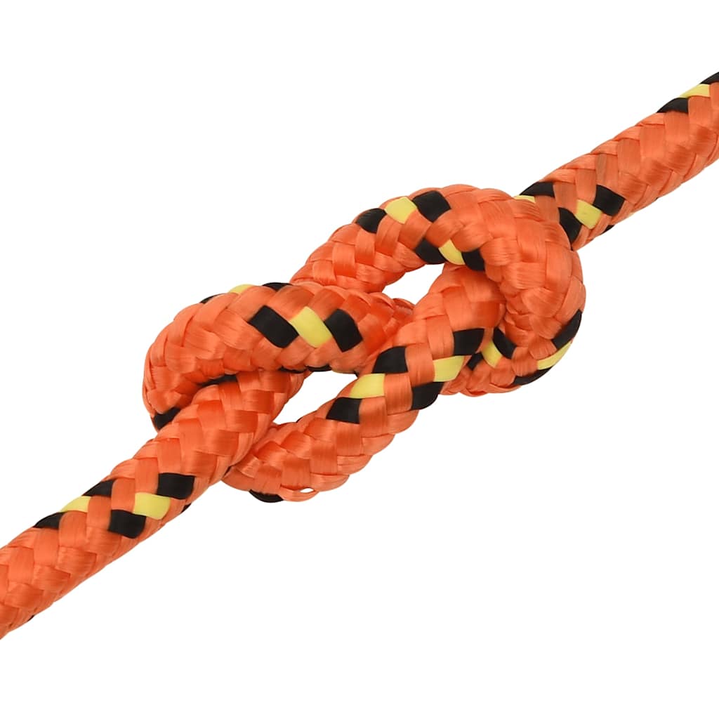 Boat Rope Polypropylene Length 100 m Orange 14 mm
