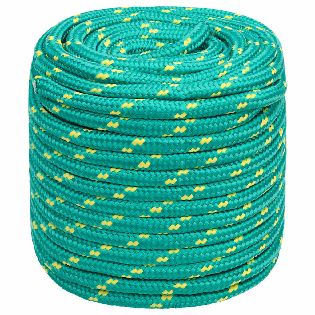 Boat Rope Polypropylene Length 100 m Green 16 mm