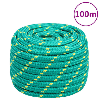 Boat Rope Polypropylene Length 100 m Green 20 mm