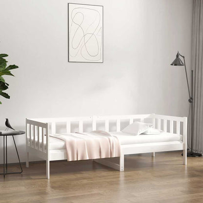 Day Bed without Mattress Solid Wood Pine White 80 cm 200 cm